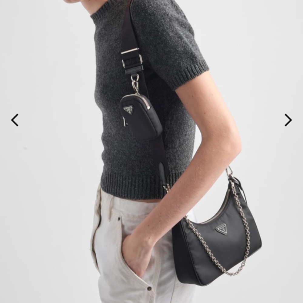 Prada Re-Edition 2005 Re-Nylon bag black - Picture 2 of 16